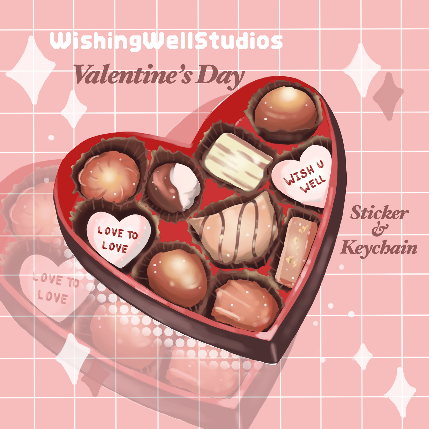 Valentine's Day Stickers ❤️💗💝 – Wishing Well Studios