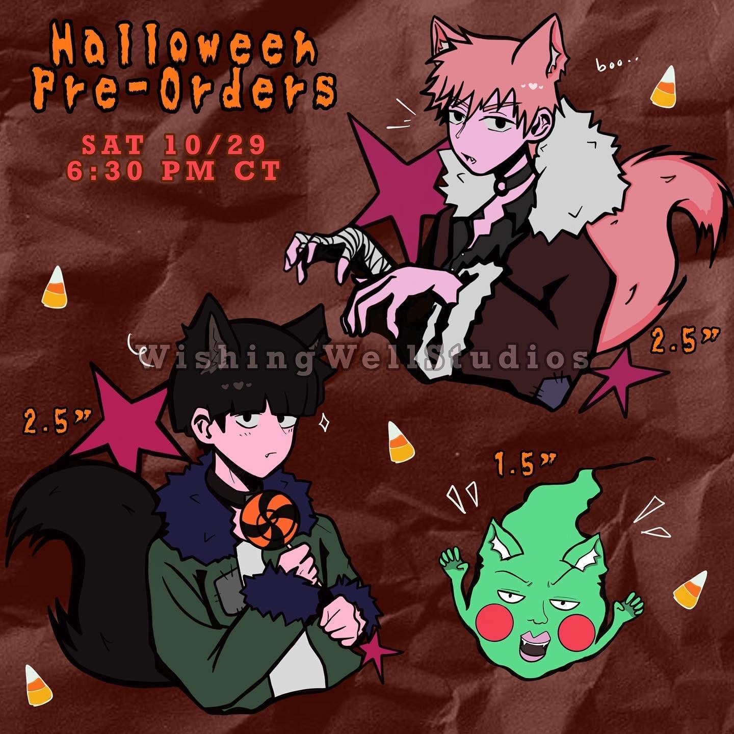 [SALE] ☆Mob Halloween enamel pins☆