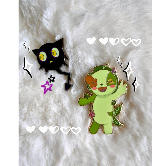 [SALE] Cat Demon and Familiar Pins